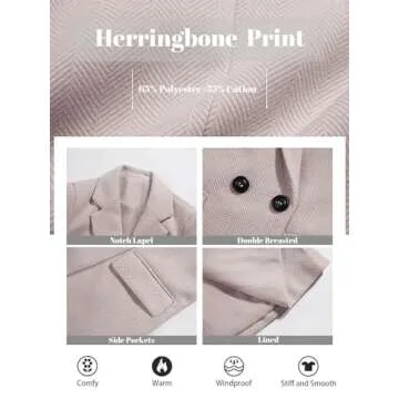 Stylish Women's Double Breasted Trench Coat by Ebifin