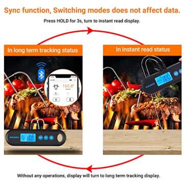 INKBIRD Instant Read Meat Thermometer Digital for Cooking with Dual Probes and Bluetooth Monitoring