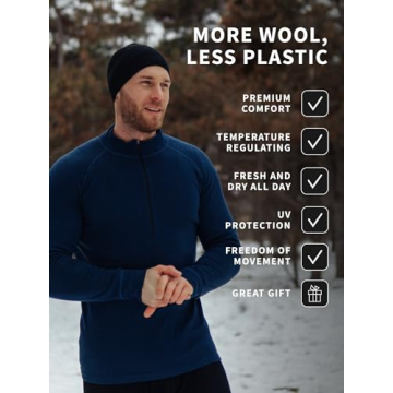 Men's Merino Wool Zip Sweater - Superior Comfort & Style