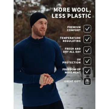 Men's Merino Wool Zip Sweater - Superior Comfort & Style