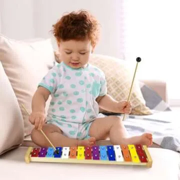 CeleMoon Colorful 15 Tone Xylophone for Kids Toddlers