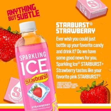 Sparkling Ice STARBURST Strawberry Beverage Pack