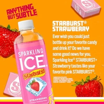 Sparkling Ice STARBURST Strawberry Beverage Pack