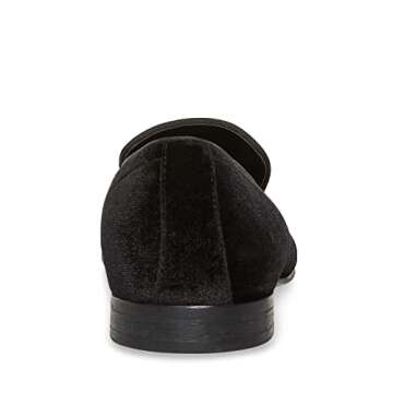 Steve Madden mens Laight Slip On Loafer, Black Velvet, 10.5 US