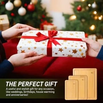Bamboo Cutting Board Set for New Apartment Essentials