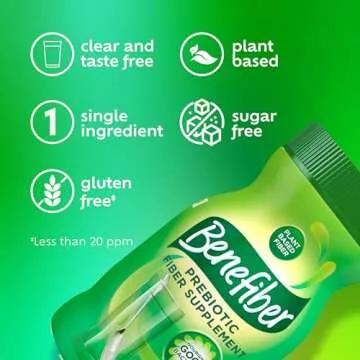 Benefiber Daily Prebiotic Fiber Supplement Powder for Digestive Health, Unflavored - 125 Servings (17.6 Ounces)