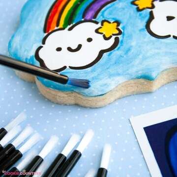 120 Food Safe Paint Brushes - Perfect for Cookie Decorating