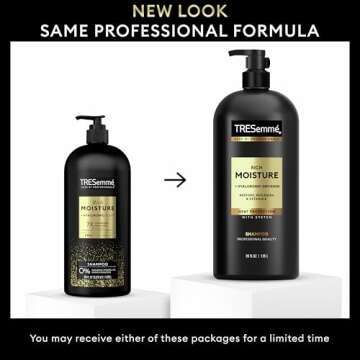 TRESemmé Rich Moisture Hydrating Shampoo with Pump for Dry Hair Formulated With Pro Style Technology 39 Fl Oz
