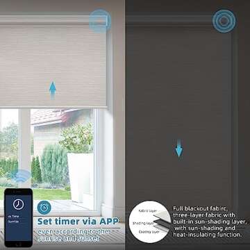 Smart Motorized Blackout Blinds, Custom Fit & Smart Control