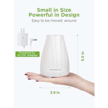 InnoGear Essential Oil Diffuser, Premium 5-in-1 Diffusers for Home Scent Aromatherapy Diffuser Air D...
