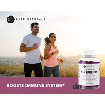 Kate Naturals Elderberry Gummies for Immune Support