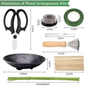WANDIC Flower Arrangement Kit - 51 Essential Floral Tools