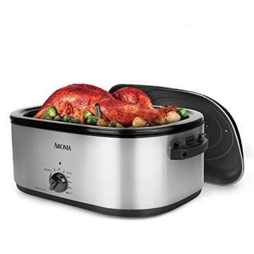 22Qt Roaster Oven Electric Bake Home Kitchen Countertop Slow Cooker (Renewed) - Large Capacity, Stai...