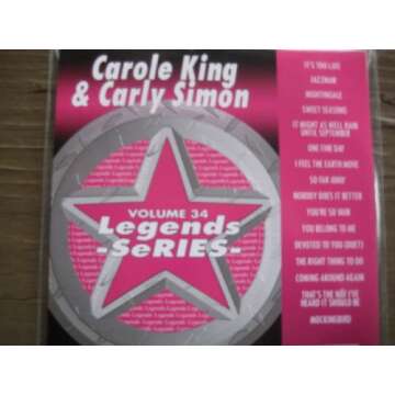 LEGENDS Karaoke CDG #34 Hits of CAROLE KING & CARLY SIMON