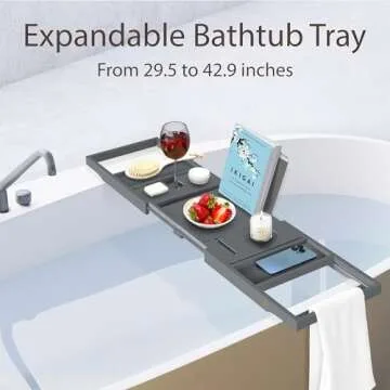 Bambüsi Bathtub Tray Table for Ultimate Relaxation