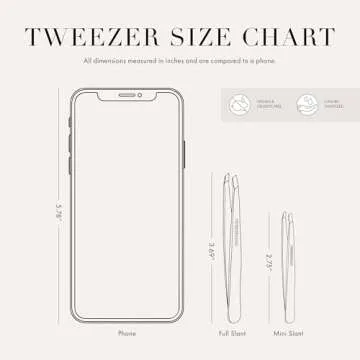 Tweezerman Mini Slant Travel Tweezers For Eyebrows, Travel Tweezers for Eyebrows, Facial Hair, Ingrown Hair (Bahama Blue)