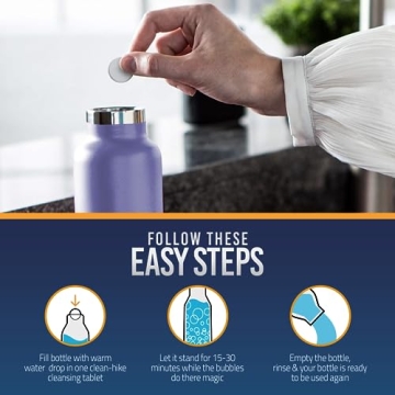 Tumbler Water Bottle Cleaning Tablets for All Drinkware 30 Count