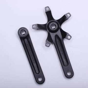 Alps2Ocean Universal Bike Crank Arm,Square Hole Crankset,One Pair 140MM/152MM/160MM/165MM/170MM/175MM BCD 130MM Bike Crank Arms for City Bike,Road Bike,Folding Bike,Mountain Bike,Ebike