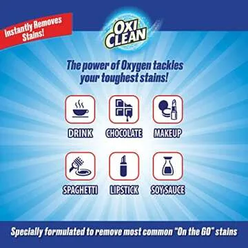 OxiClean On The Go Stain Remover Pen for Clothes and Fabric, Instant Stain Removal Stick, Pack of 3