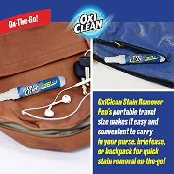 OxiClean On The Go Stain Remover Pen for Clothes and Fabric, Instant Stain Removal Stick, Pack of 3