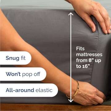 Cal King 4 Piece Soft Cooling Sheet Set - Luxurious Bedding