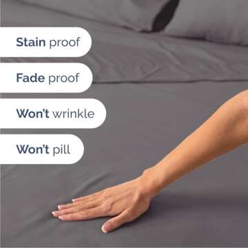 Cal King 4 Piece Soft Cooling Sheet Set - Luxurious Bedding