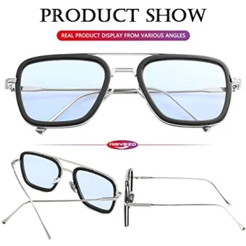 AIEYEZO Tony Stark Sunglasses - Stylish UV Protection Eyewear