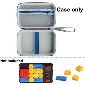 Hard Carrying Case for GiiKER Super Slide Brain Games, Protective Storage Holder for GiiKER Brain Teaser Puzzles Interactive Handheld Game Console Accessories (Blue Case Only)