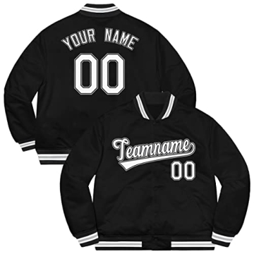 Custom Men’s Varsity Baseball Jacket - Personalized Sportswear with Stitched Name & Number