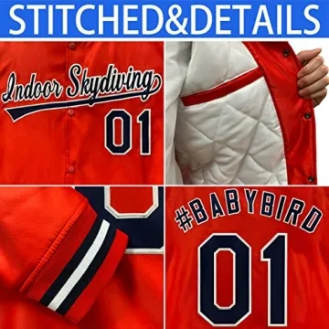 Custom Men's Varsity Baseball Jacket Stitched Style