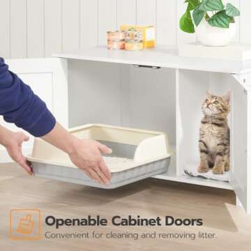 Elegant and Functional HOOBRO Cat Litter Box Enclosure