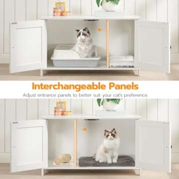 Elegant and Functional HOOBRO Cat Litter Box Enclosure