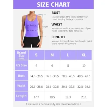 ATTRACO Women's Workout Crop Top with Built-in Bra