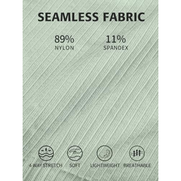 ATTRACO Women's Workout Crop Top with Built-in Bra