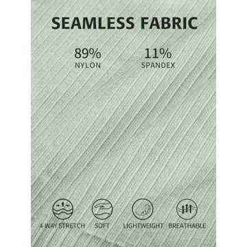 ATTRACO Women's Workout Crop Top with Built-in Bra