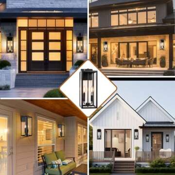 Roravilila 2-Candle Outdoor Sconce Light for Modern Decor