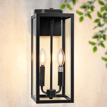 Roravilila 2-Candle Outdoor Sconce Light for Modern Decor