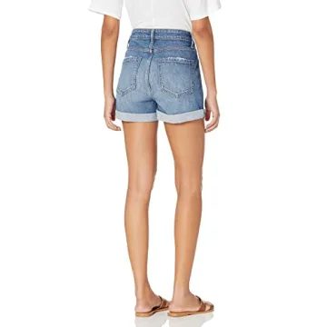 Shop The Drop Women's Dev Clean Denim Short in Medium Indigo