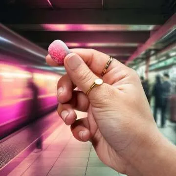 Trolli Strawberry Puffs Sour Gummy Candy 4.25 oz Pack