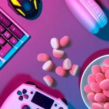 Trolli Strawberry Puffs Sour Gummy Candy 4.25 oz Pack