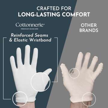 Gaxcoo Cottonnerie Overnight Moisturizing Cotton Gloves
