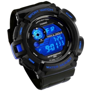 FANMIS Mens Military Multifunction Digital LED Watch - Durable and Stylish Sports Watch