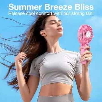 VersionTECH Portable Handheld Fan for Cool Comfort Anywhere