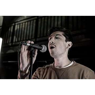 Shure SM58-X2U Cardioid Dynamic Vocal Microphone with X2u XLR-to-USB Signal Adapter for Zero-Latency...