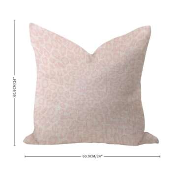 Chic 24x24 Cheetah Print Pillow Cover for Home Decor