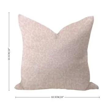 Chic 24x24 Cheetah Print Pillow Cover for Home Decor