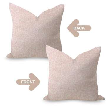 Chic 24x24 Cheetah Print Pillow Cover for Home Decor