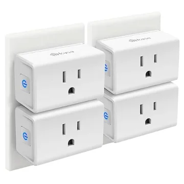 Kasa Smart Plug Mini 15A - Smart Home Wi-Fi Outlet with Alexa & Google Home Compatibility, 4-Pack