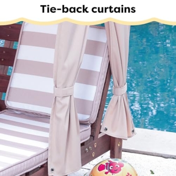 KidKraft Outdoor Double Chaise Lounge - Perfect for Kids and Pets