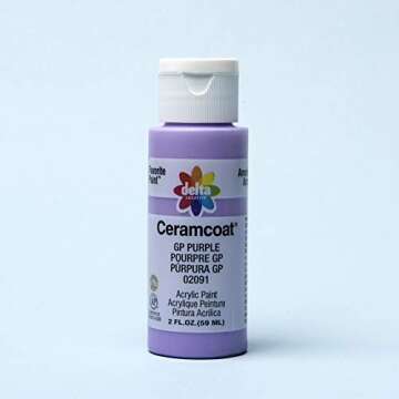 Delta Creative 18 Color Ceramcoat Acrylic Paint Set, 2 oz, Pastels
